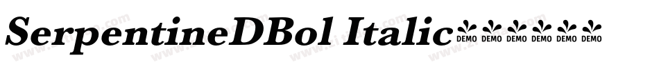 SerpentineDBol Italic字体转换
